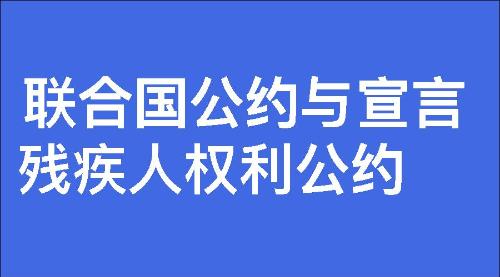 残疾人权利公约