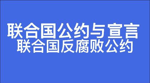 联合国反腐败公约